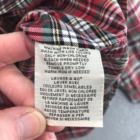 Ralph Lauren Denim & Supply Shirt Mens Extra Large Red Plaid Button Down Collar - Picture 6 of 9